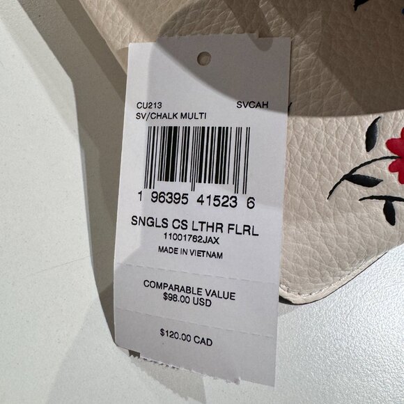 NWT Coach CU213 Sunglass Case With Floral Print - Picture 5 of 5